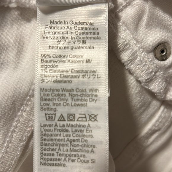 J. Crew 'Essential Stretch' 4 Button, 5 Pocket White Jeans - Picture 9 of 9